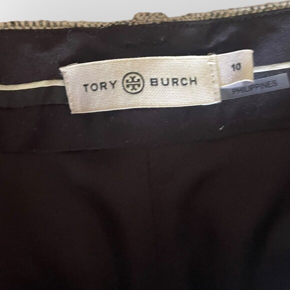 Tory Burch Wide Leg Tweed Pants Size 10 - Picture 5 of 11